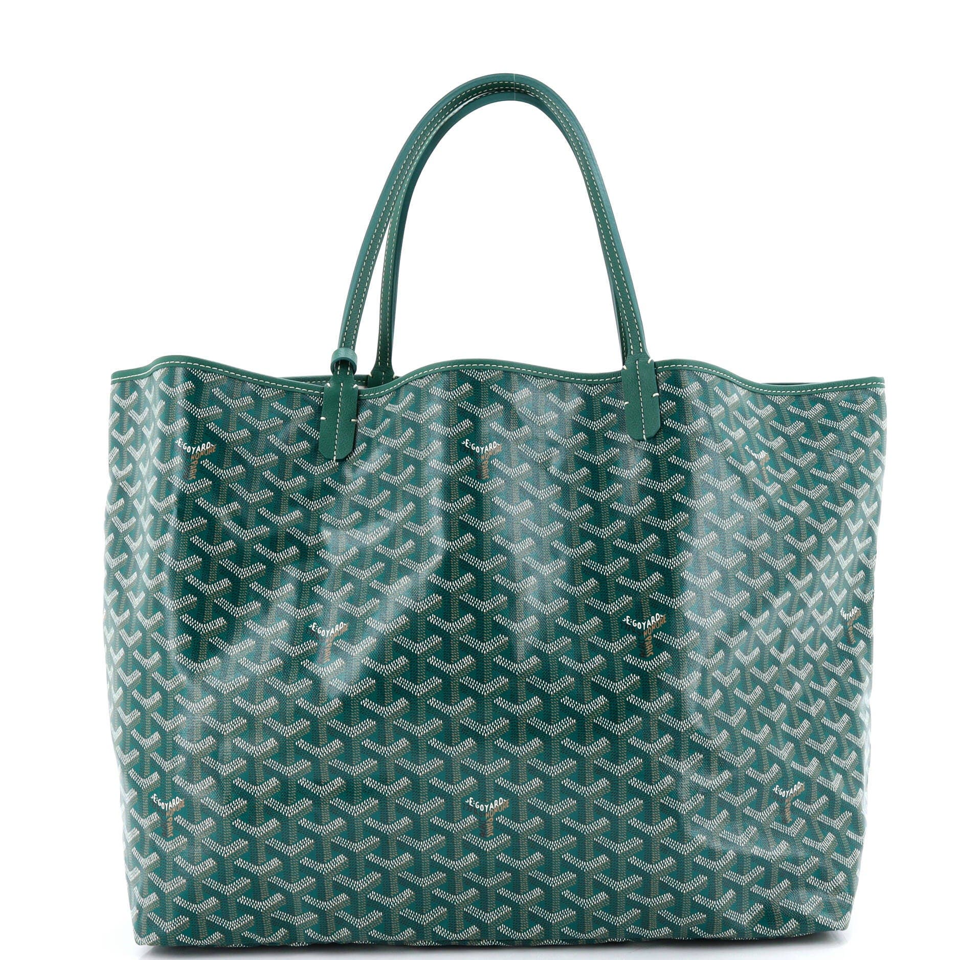 Pre-Owned Goyard Saint Louis Tote Coated Canvas GM, Alternate, color, Green