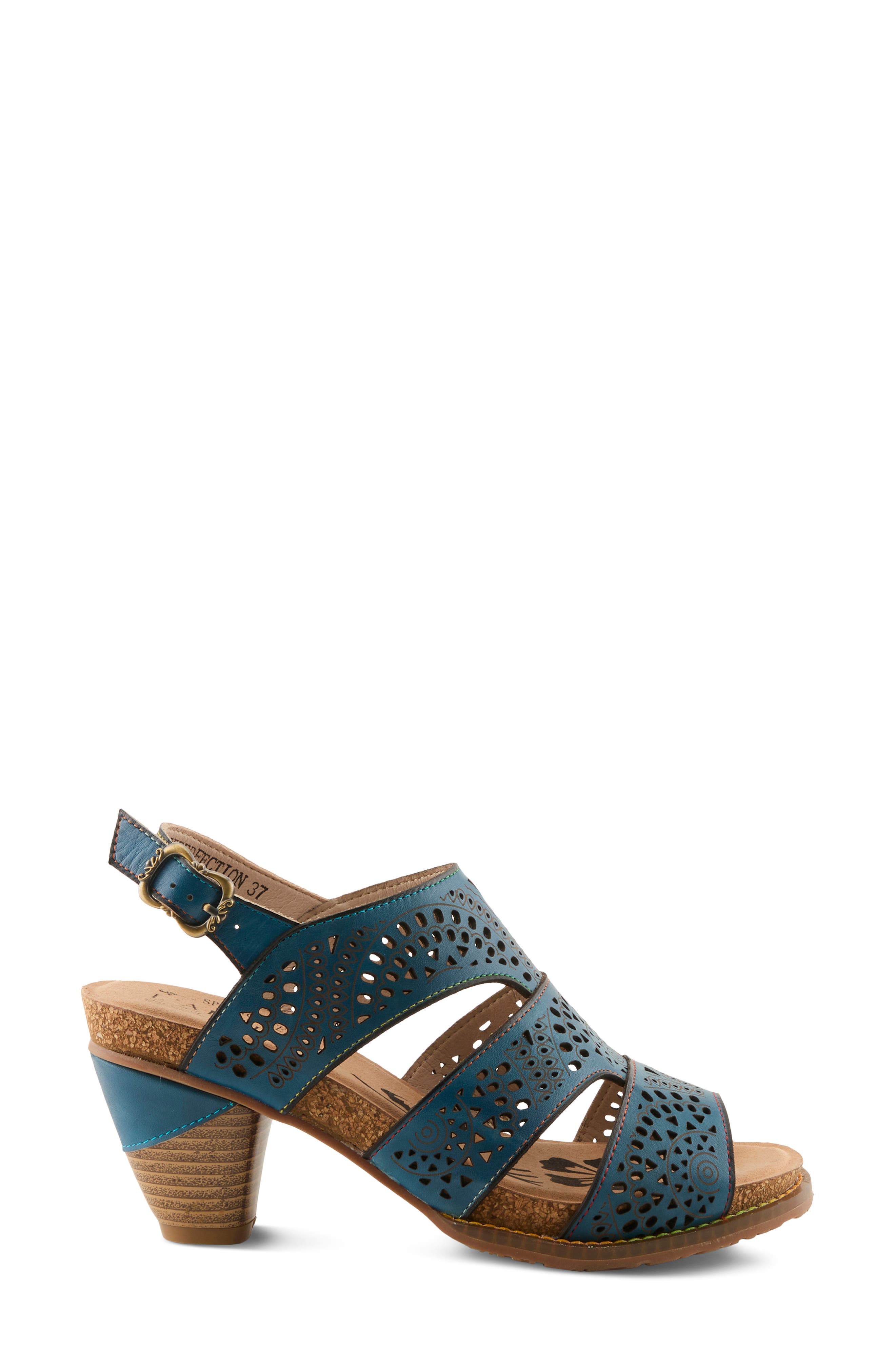 L'Artiste by Spring Step Perfdfection Slingback Sandal, Alternate, color, Blue