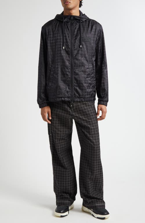 Amiri Black Ma Quad Windbreaker Jacket In Black