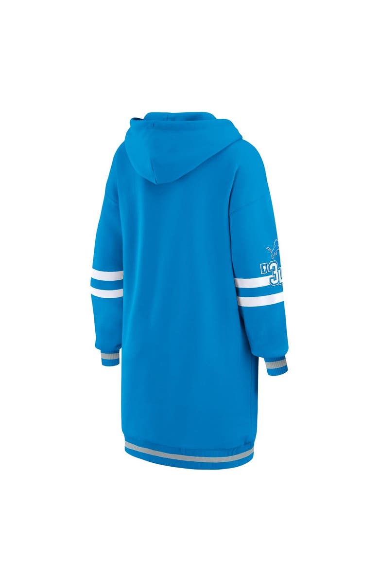 WEAR by Erin Andrews Women
s WEAR by Erin Andrews Blue Detroit Lions Hoodie Dress, Alternate, color, 