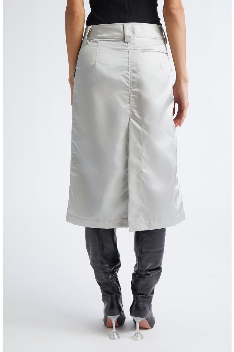 Aviator Satin Cargo Skirt, Alternate, color, LIGHT GREY 1