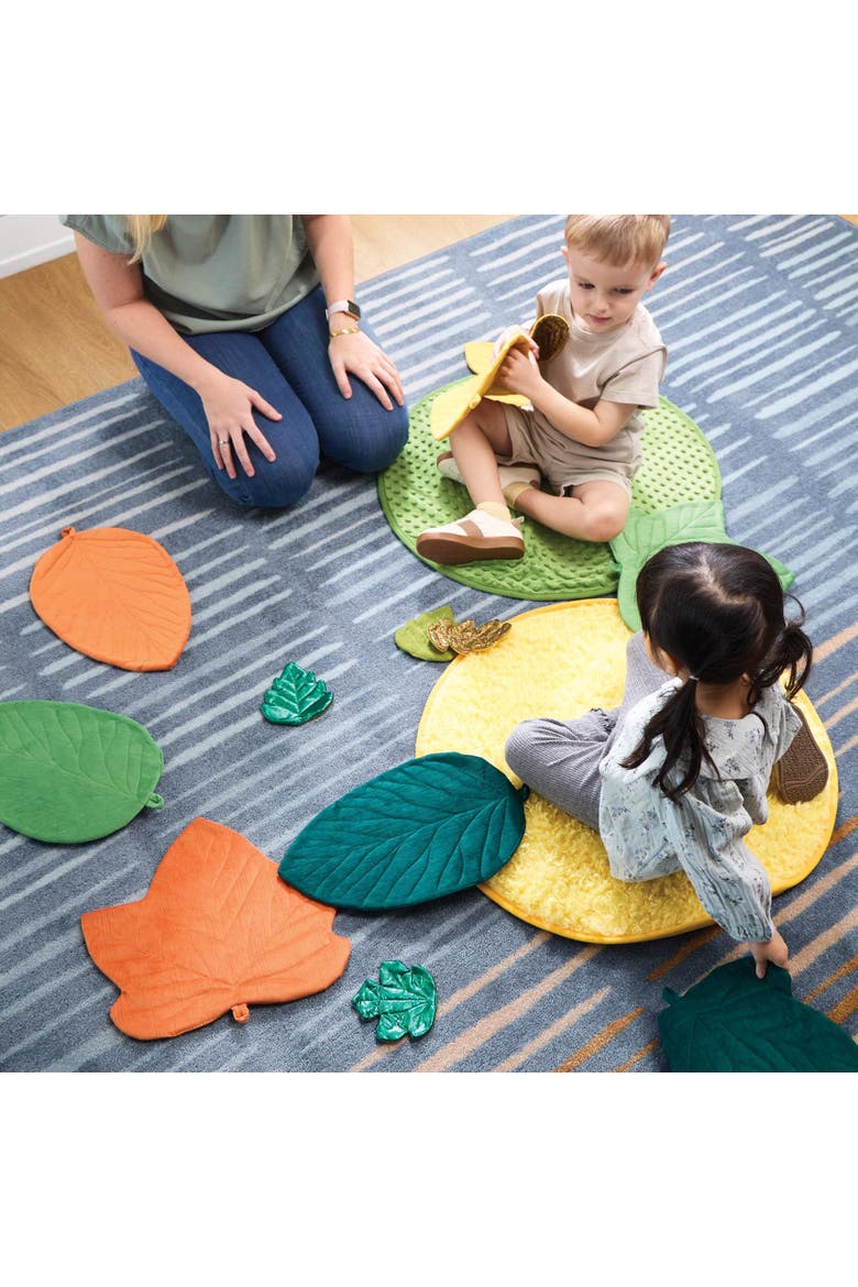 Jumbo Sensory Leaves - Set of 8, Alternate, color, Multicolored