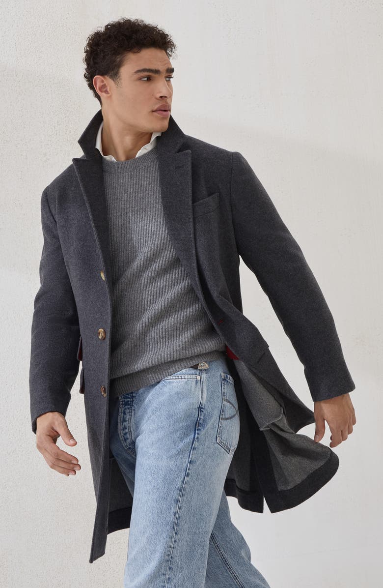 Brunello Cucinelli Cashmere sweater, Alternate, color, Dark Grey