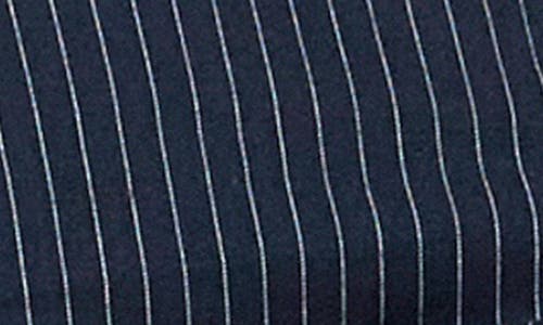 Endless Rose Stripe Asymmetric Neck Strapless Top In Navy