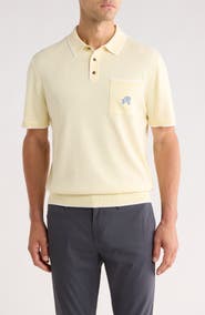 MALBON Blue Jay Knit Polo