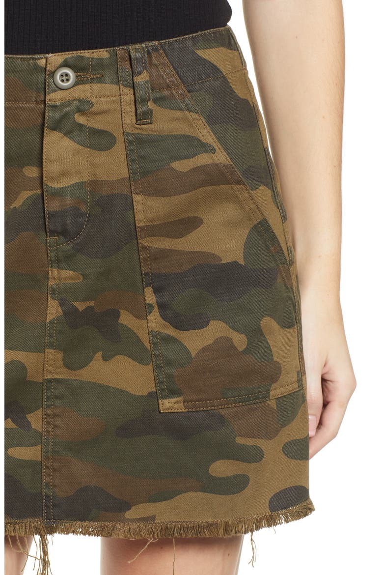 Camouflage Miniskirt, Alternate, color, CHAIN OF COMMAND
