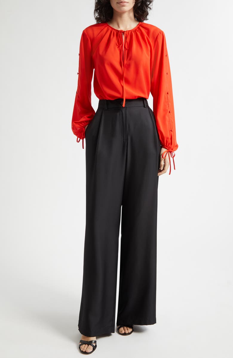Toccin Solara Pleat Front Wide Leg Pants, Alternate, color, 