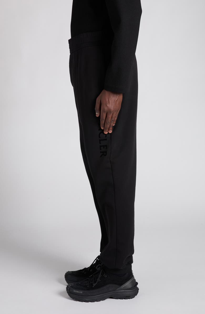 Moncler Logo Joggers, Alternate, color, Black