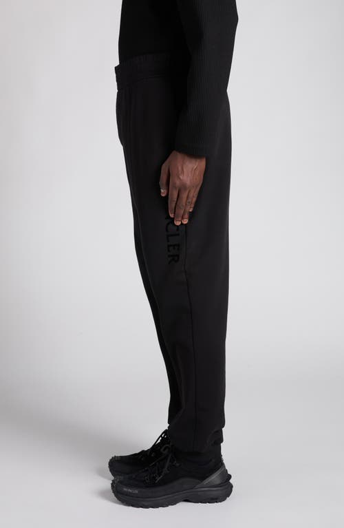 Moncler Logo Joggers In Black
