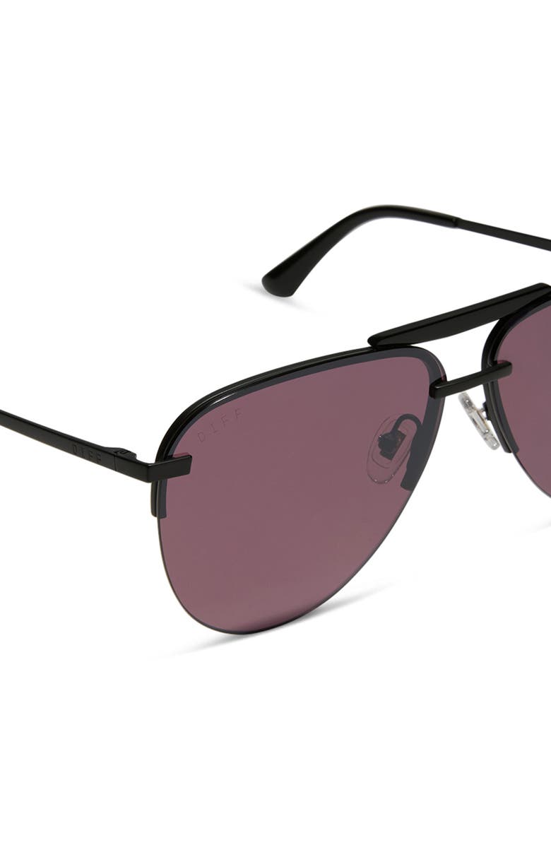 DIFF Tahoe 65mm Oversize Aviator Sunglasses, Alternate, color, 