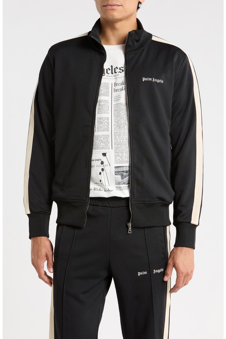 Classic Logo Track Jacket, Main, color, BLACK/OFF WHITE