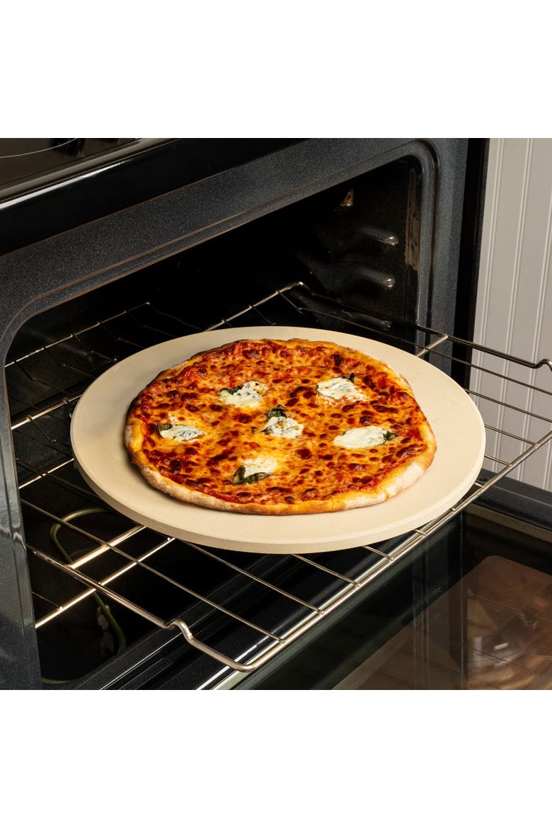 Cordierite Round Pizza Stone, 16-Inch, Alternate, color, Beige