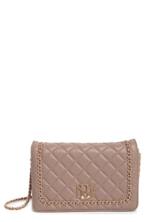Chain Quilt Faux Leather Crossbody Bag