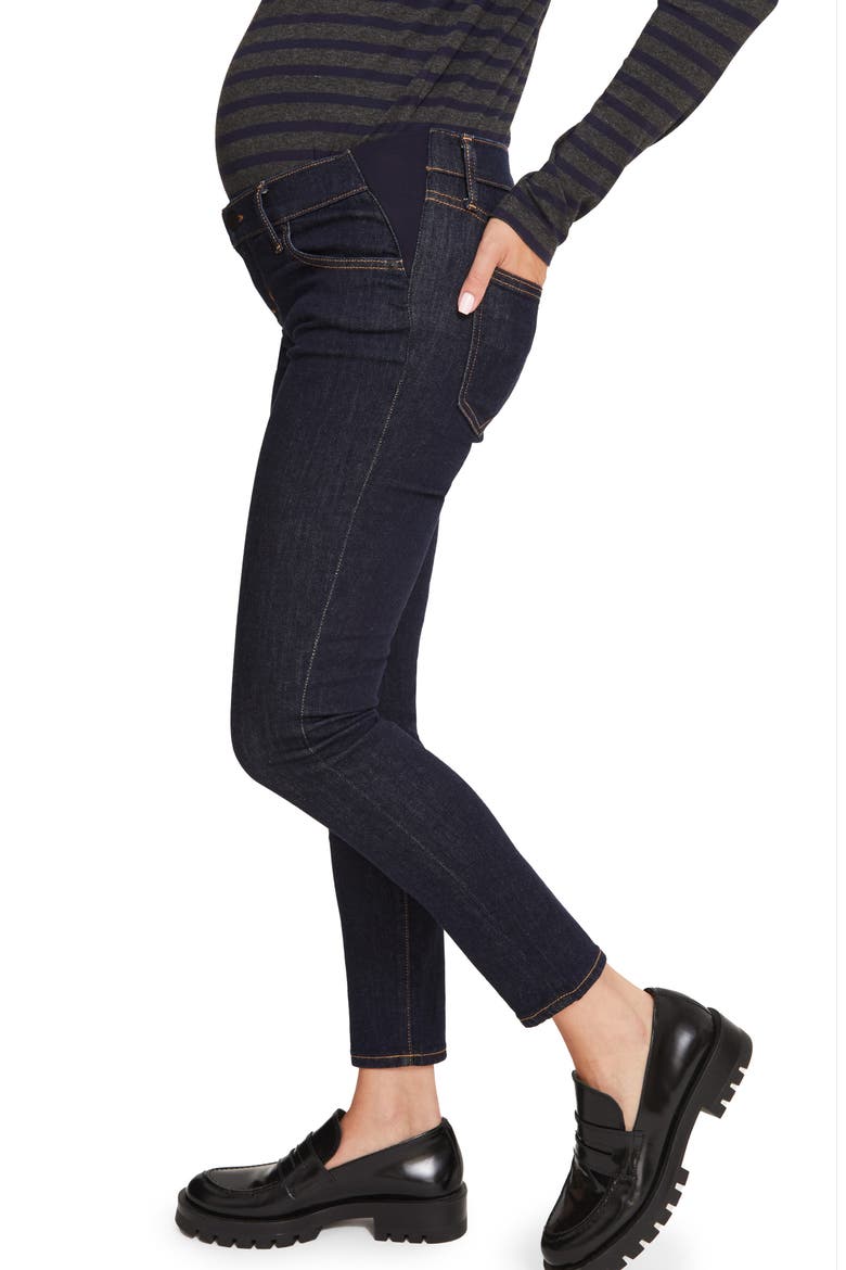 The Slim Maternity Jeans, Alternate, color, RINSE