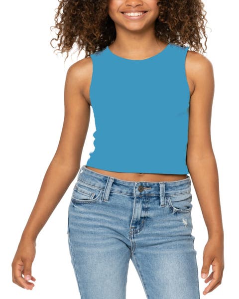 Ribbed crop sports tank top - Big Kid