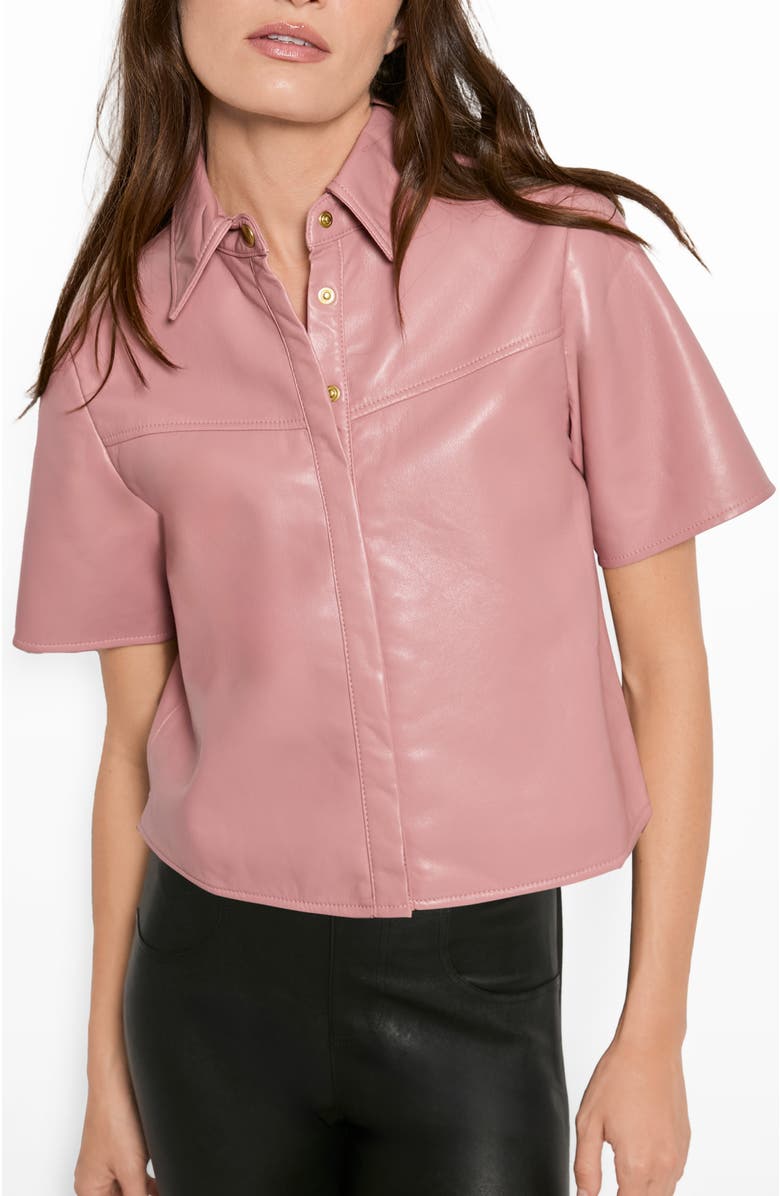 AS by DF Mojave Recycled Leather Top, Main, color, 