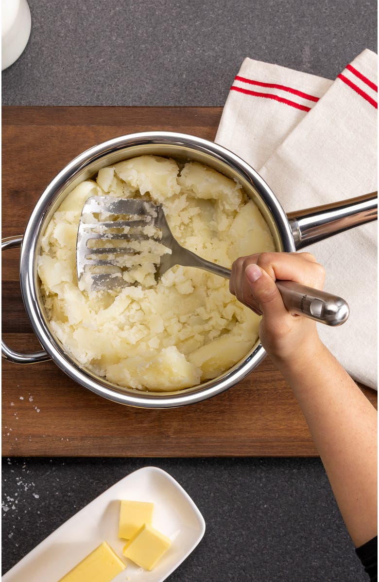 81025290 Essential Cooking Utensils Potato Masher, Alternate, color, Metallic Silver