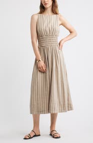 Nordstrom Smocked Waist Midi Dress