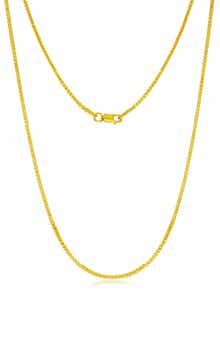 14k Gold Fill Box Chain Necklace
