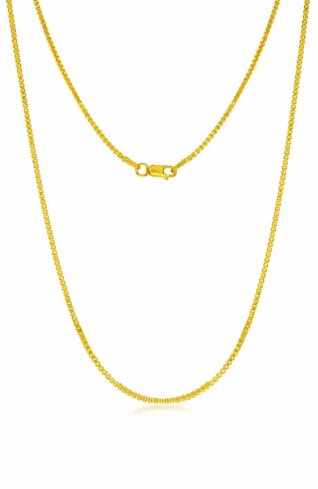 14k Gold Fill Box Chain Necklace