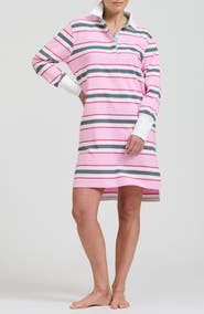 SHIRTY Robbie Summer Rugby Stripe Cotton Jersey Dress