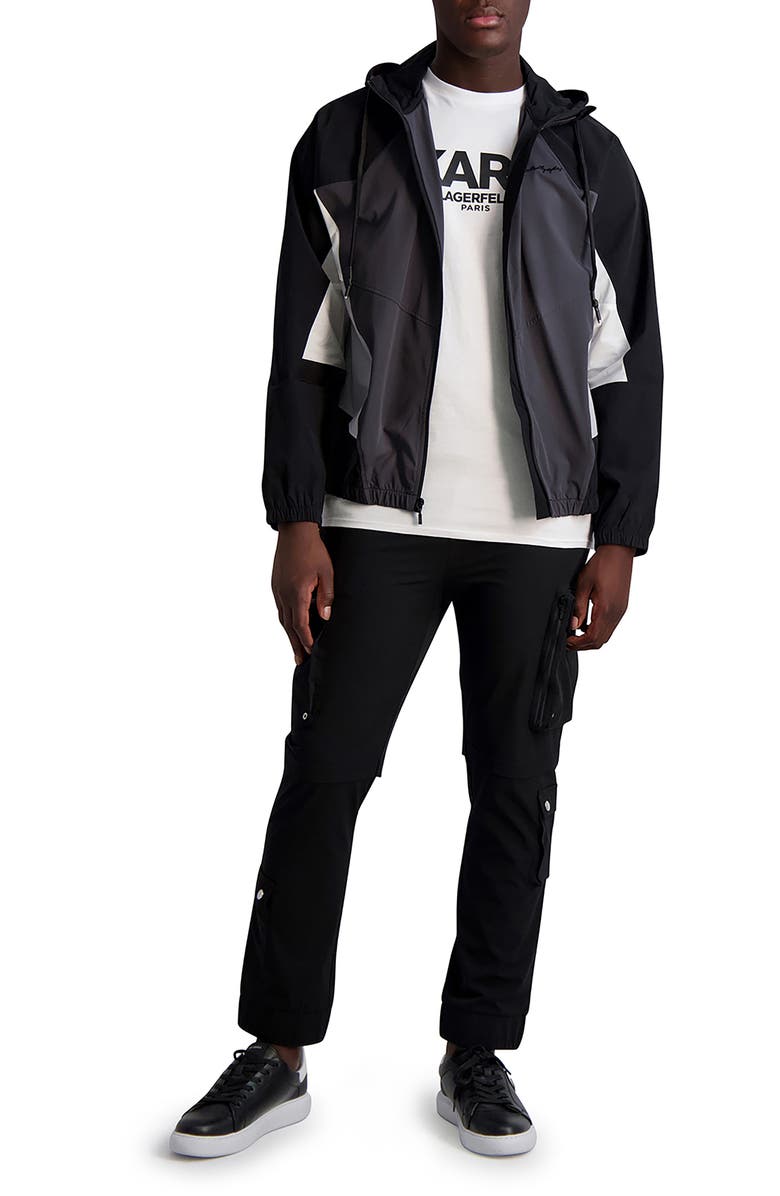 KARL LAGERFELD PARIS Stretch Cargo Pants, Alternate, color, 