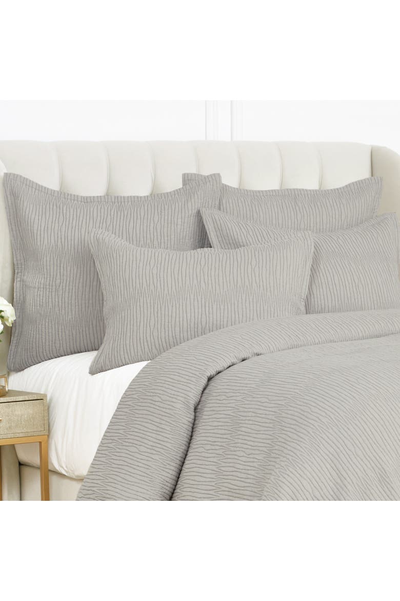 Simone Ash 100% Cotton Queen Bed Duvet Cover, Alternate, color, Gray