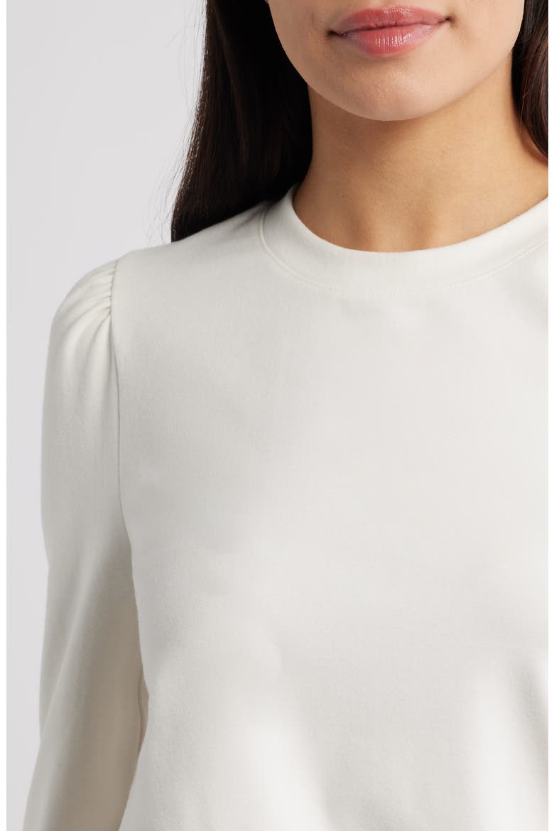 Blouson Sleeve Top, Alternate, color, IVORY PRISTINE