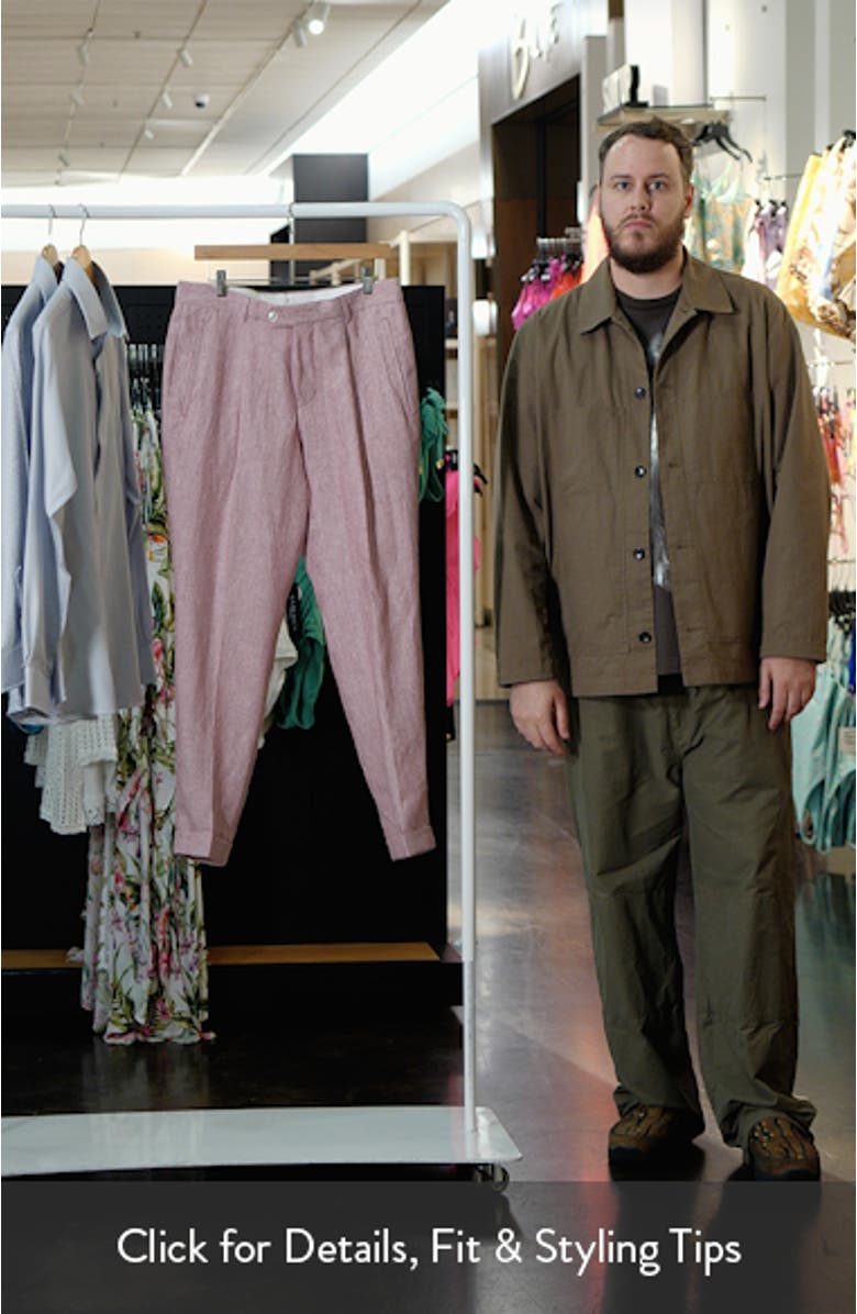 Peet Pleated Linen Dress Pants, sales video thumbnail