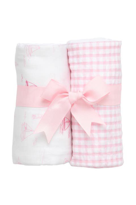 Print Set of Two Burp Cloths