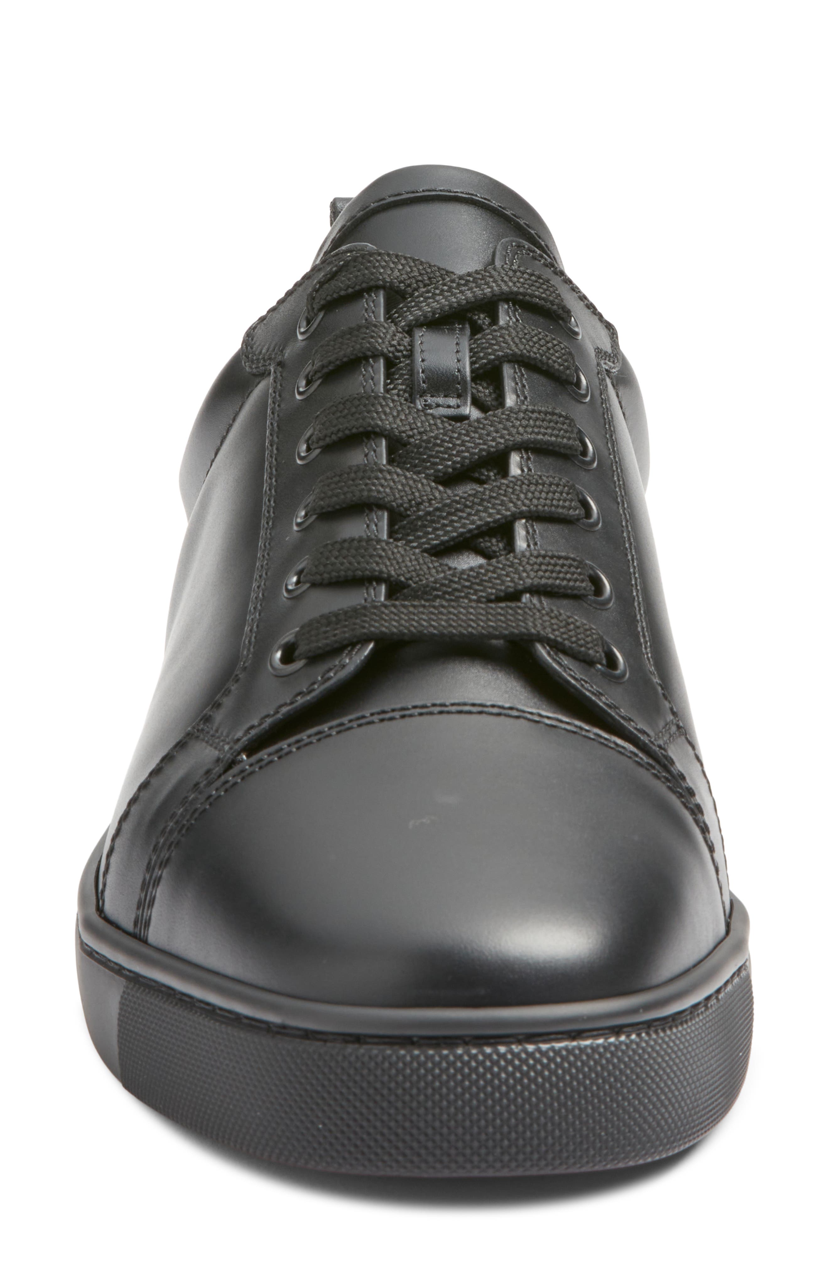 Christian Louboutin Louis Junior Sneaker, Alternate, color, Cm53-Black/ Black