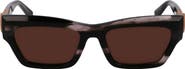 Longchamp Medallion 53mm Modified Rectangular Sunglasses