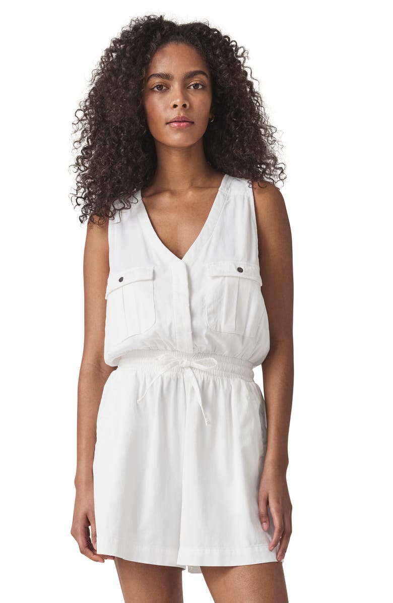 Splendid Adelina Romper, Alternate, color, White