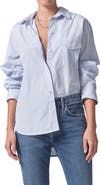 Citizens of Humanity Shay Stripe Cotton Button-Up Shirt