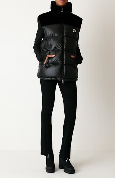 【23AW NEW】MONCLER_women / Lempa ダウンベスト / Black White 23AW NEW】MONCLER_women / Lempa ダウンベスト / Black White