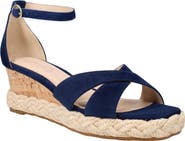 Pelle Moda Pippen Ankle Strap Wedge Slide Sandal