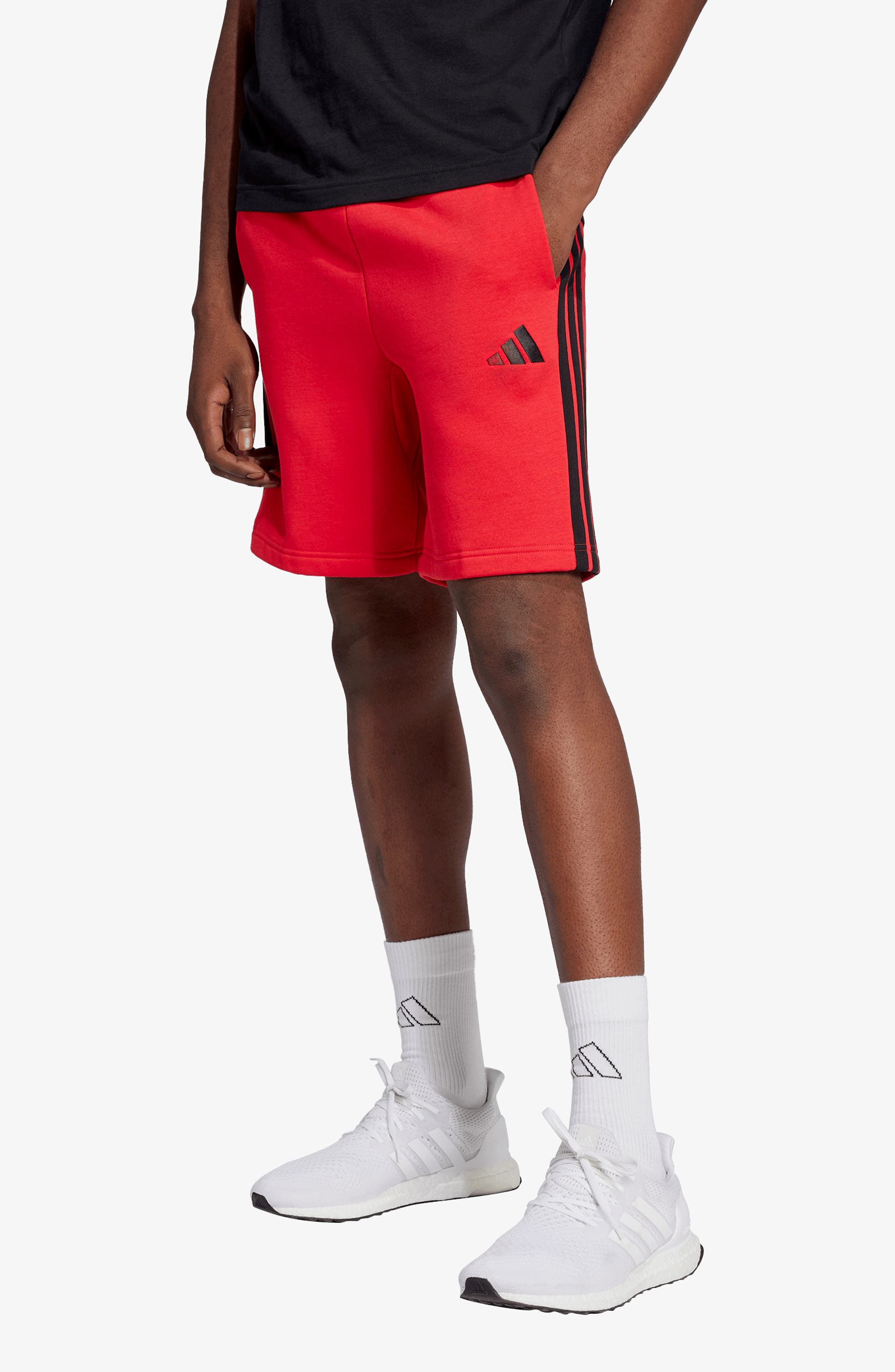 adidas Essentials 3-Stripes Fleece Shorts