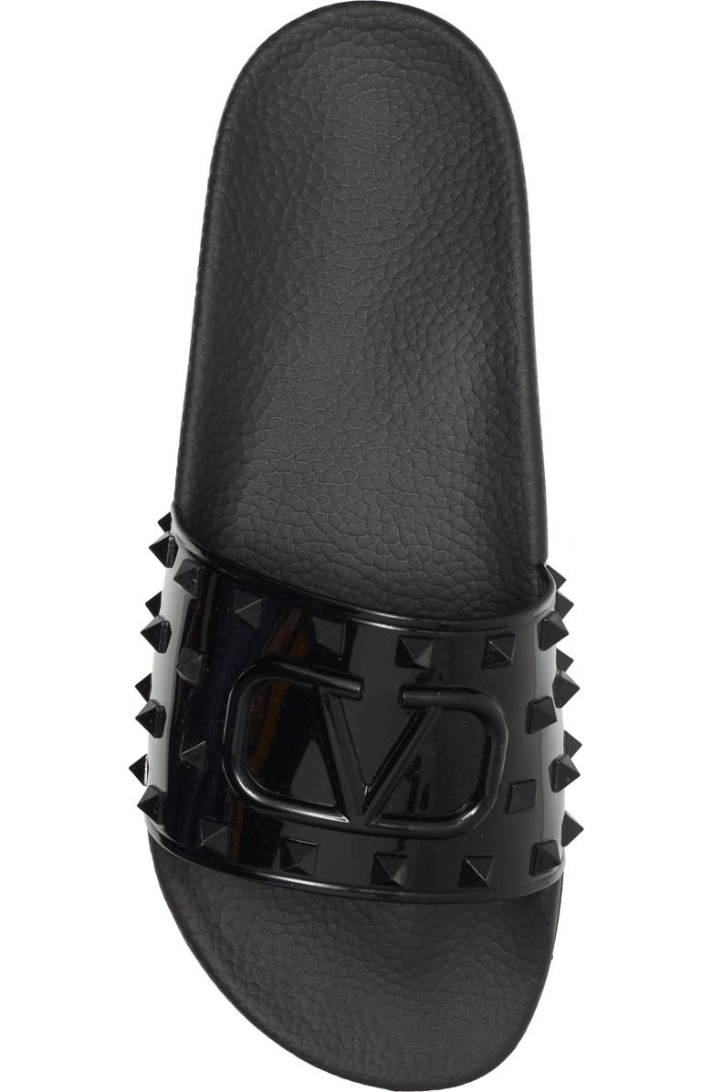 Valentino Garavani Rockstud Slide Sandal, Alternate, color,