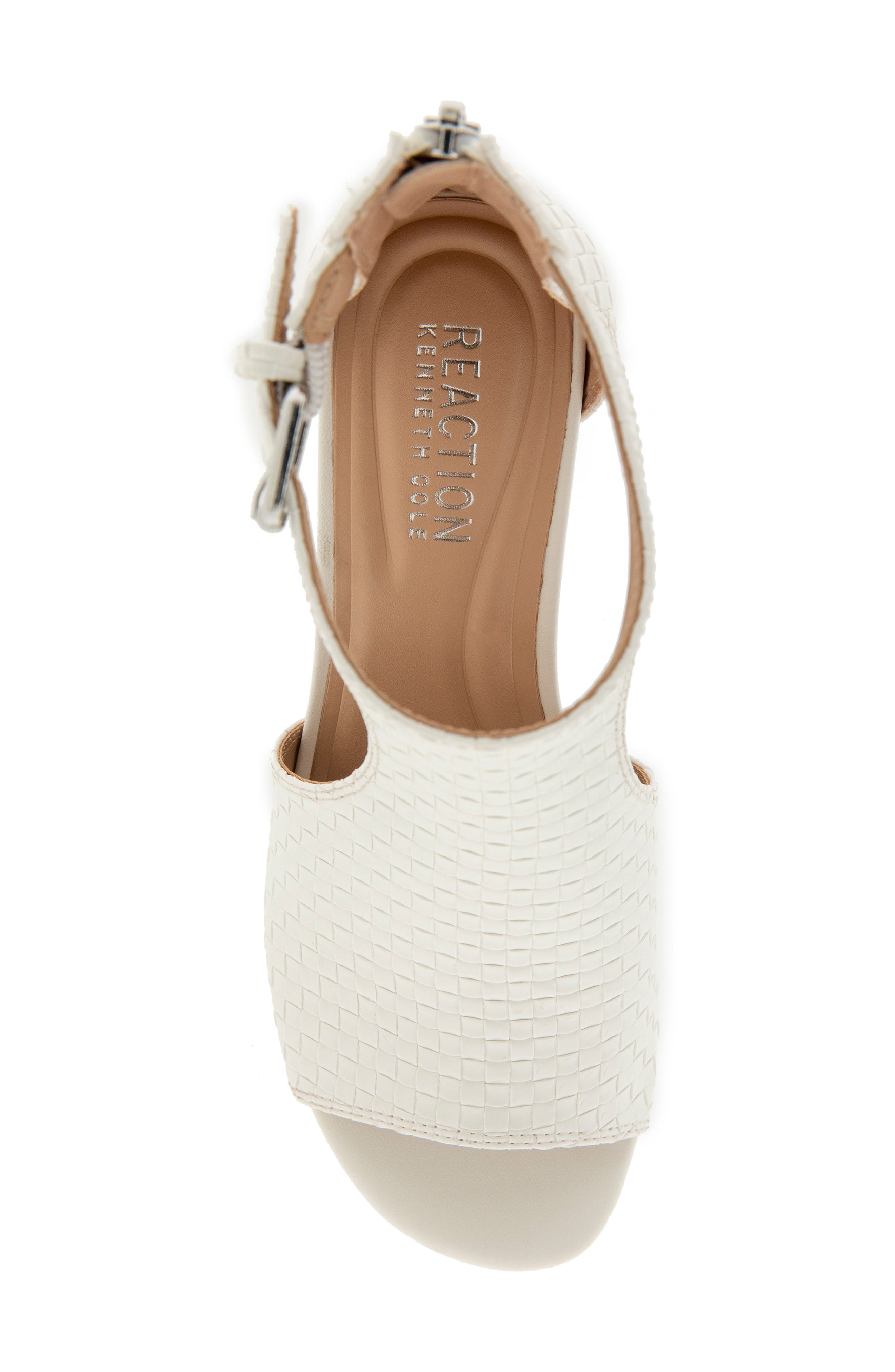Reaction Kenneth Cole Randee Platform Sandal, Alternate, color, Ecru Woven