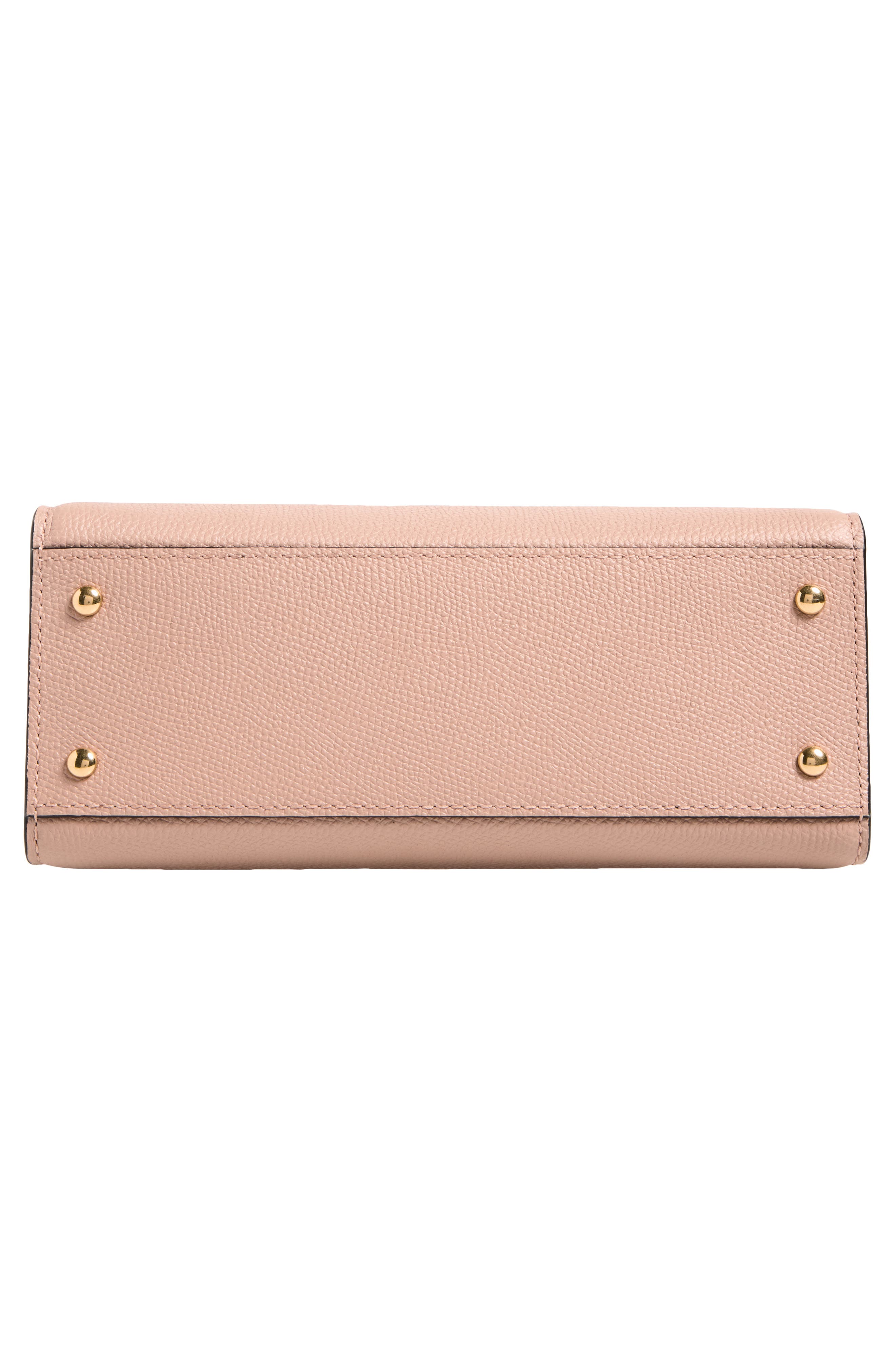 Small Vsling Leather Top Handle Bag, Alternate, color, ROSE