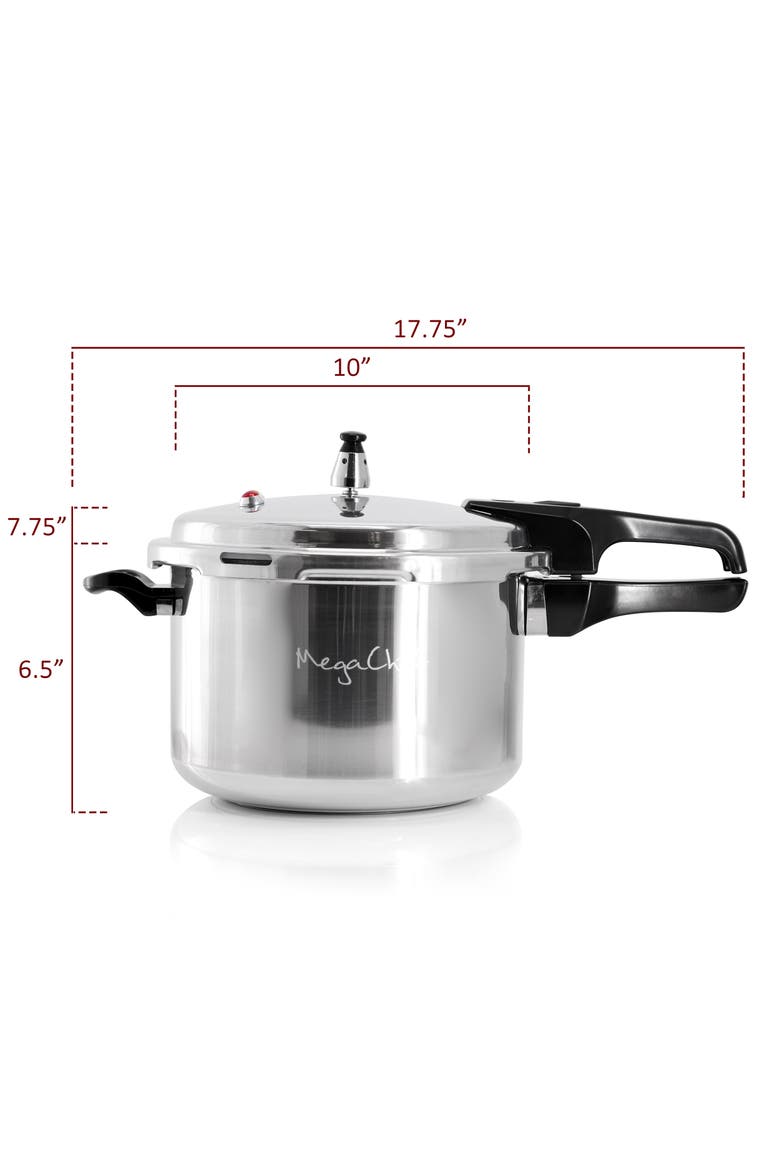 7 Quart Aluminum Stovetop Pressure Cooker, Alternate, color, Silver