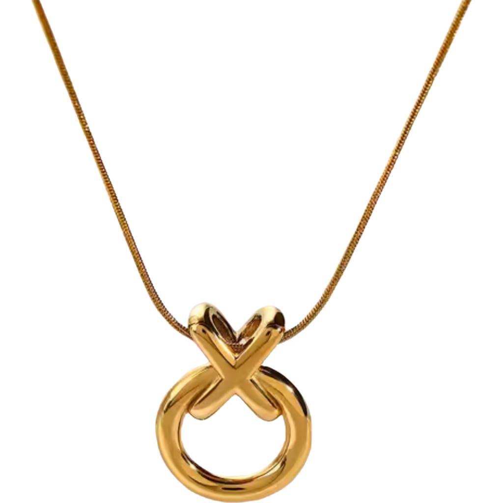 Macrae & Co . Love & Hugs Pendant Necklace In Gold