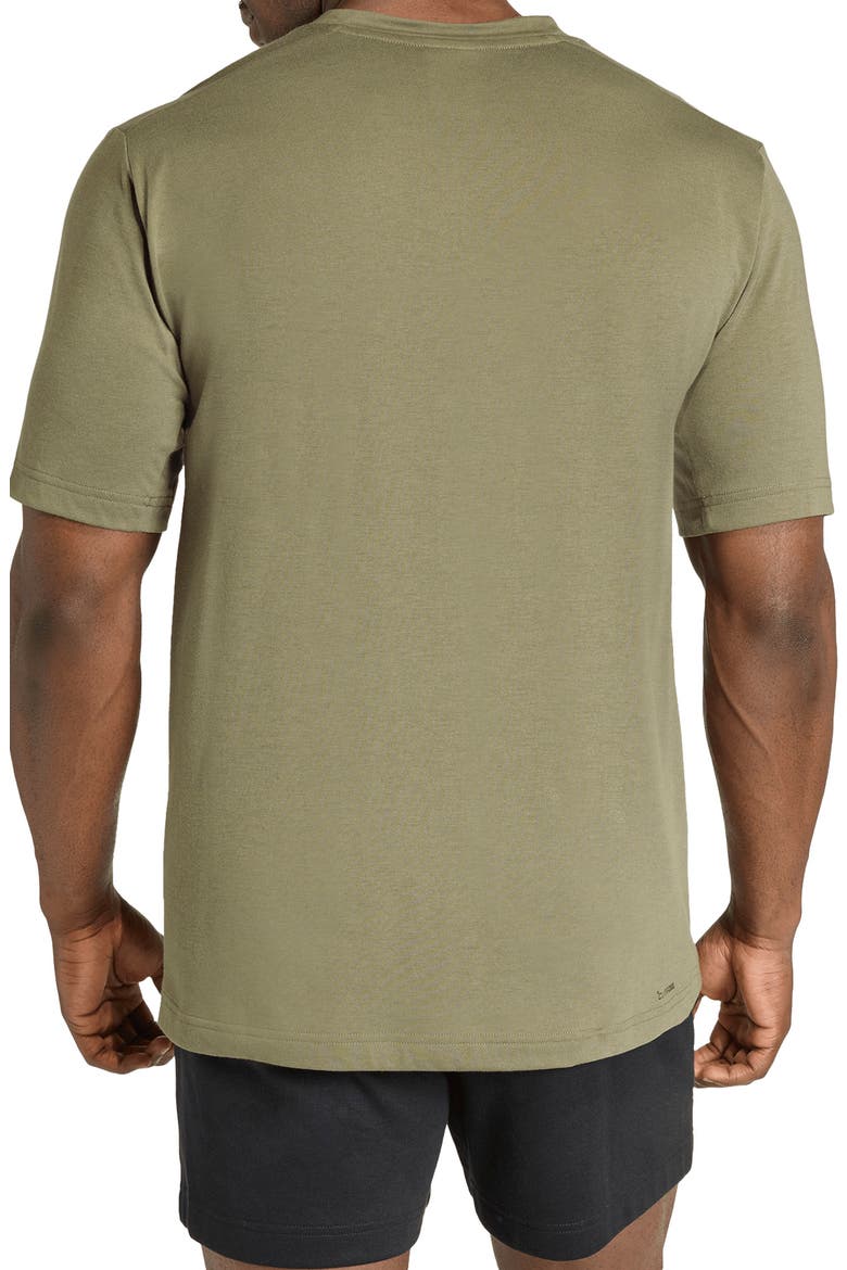 Performance Crewneck T-Shirt, Alternate, color, OLIVE STRATA