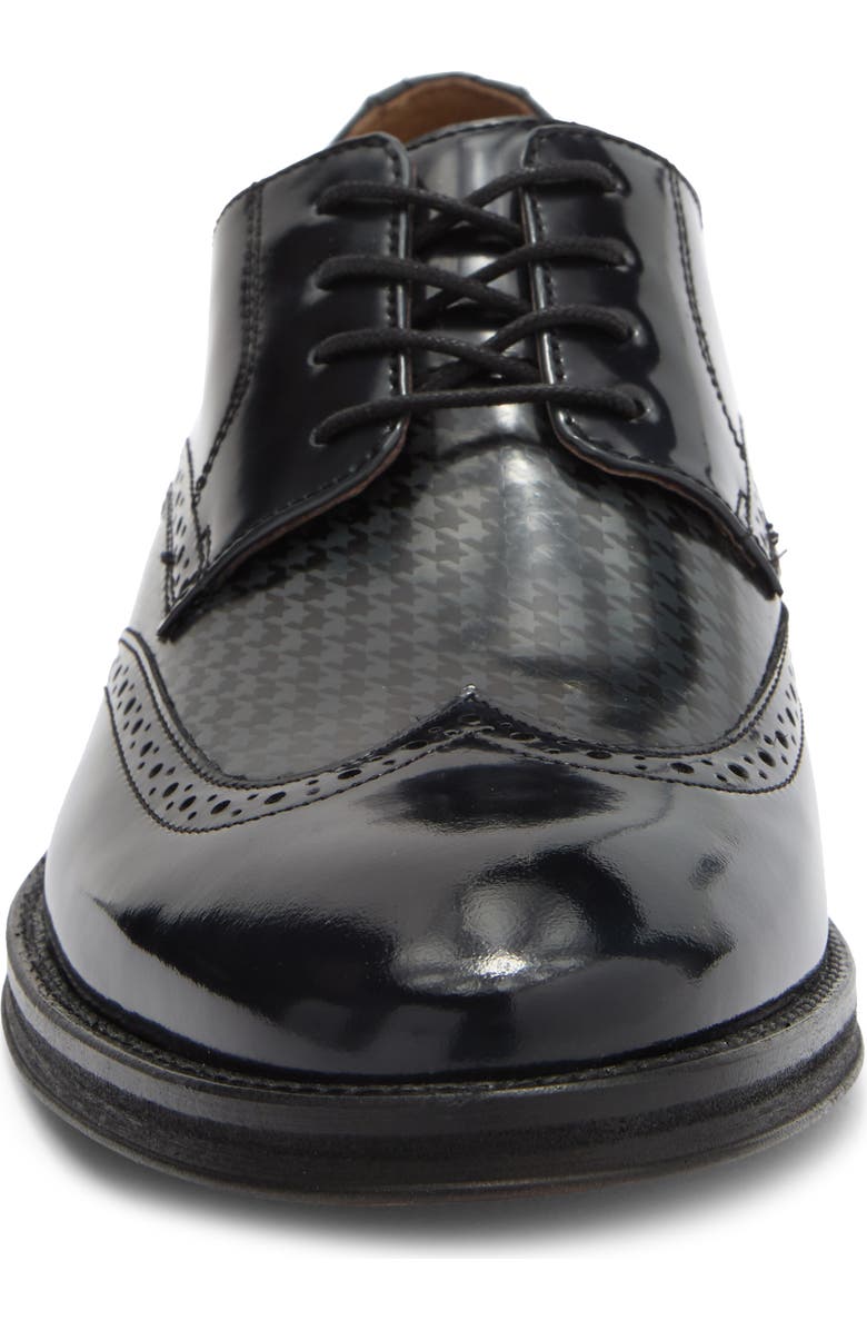 Johnston & Murphy Sutton Wing Tip Derby, Alternate, color, Black