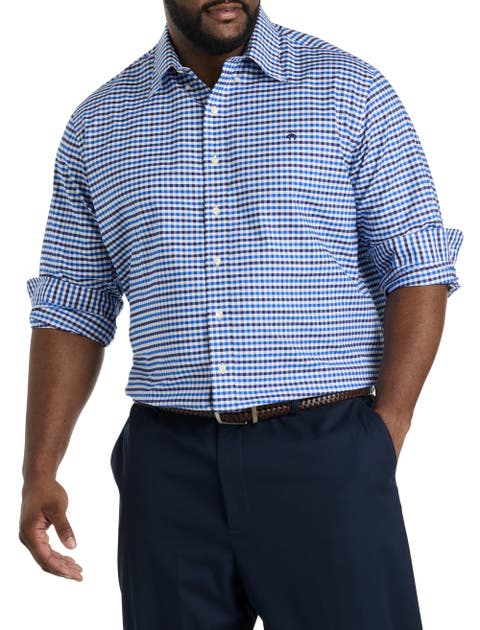 Big & Tall Non-Iron Gingham Sport Shirt