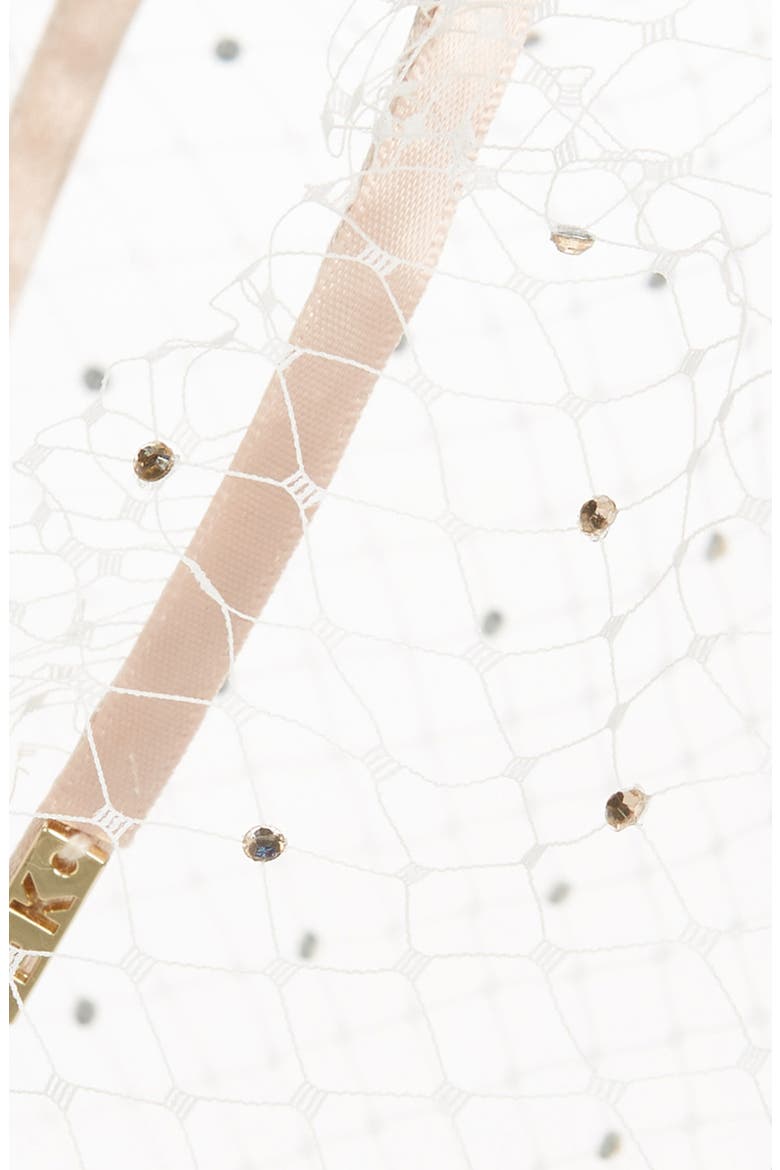 Crystal Veil Satin Headband, Alternate, color, BLUSH