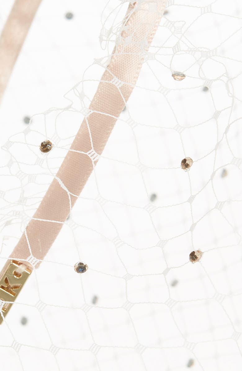 Eugenia Kim Crystal Veil Satin Headband, Alternate, color, 