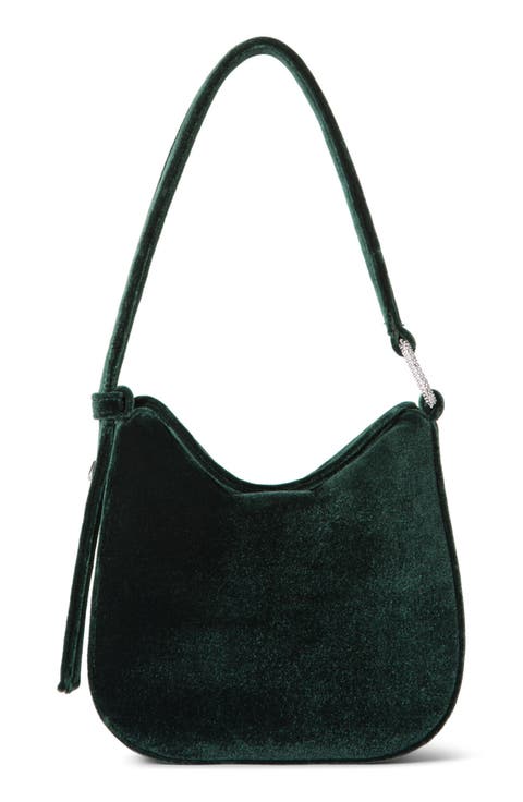 Mini Anna Velvet Hobo Bag