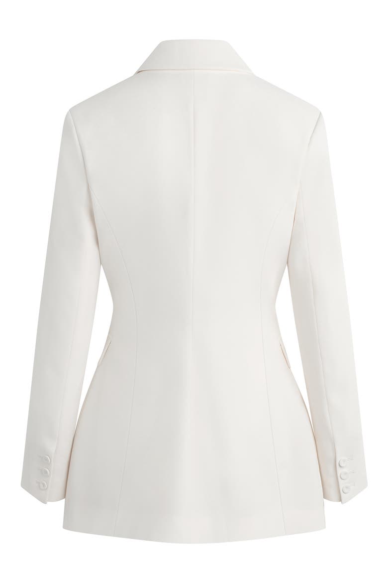 The Elizabeth Longline Blazer, Alternate, color, IVORY
