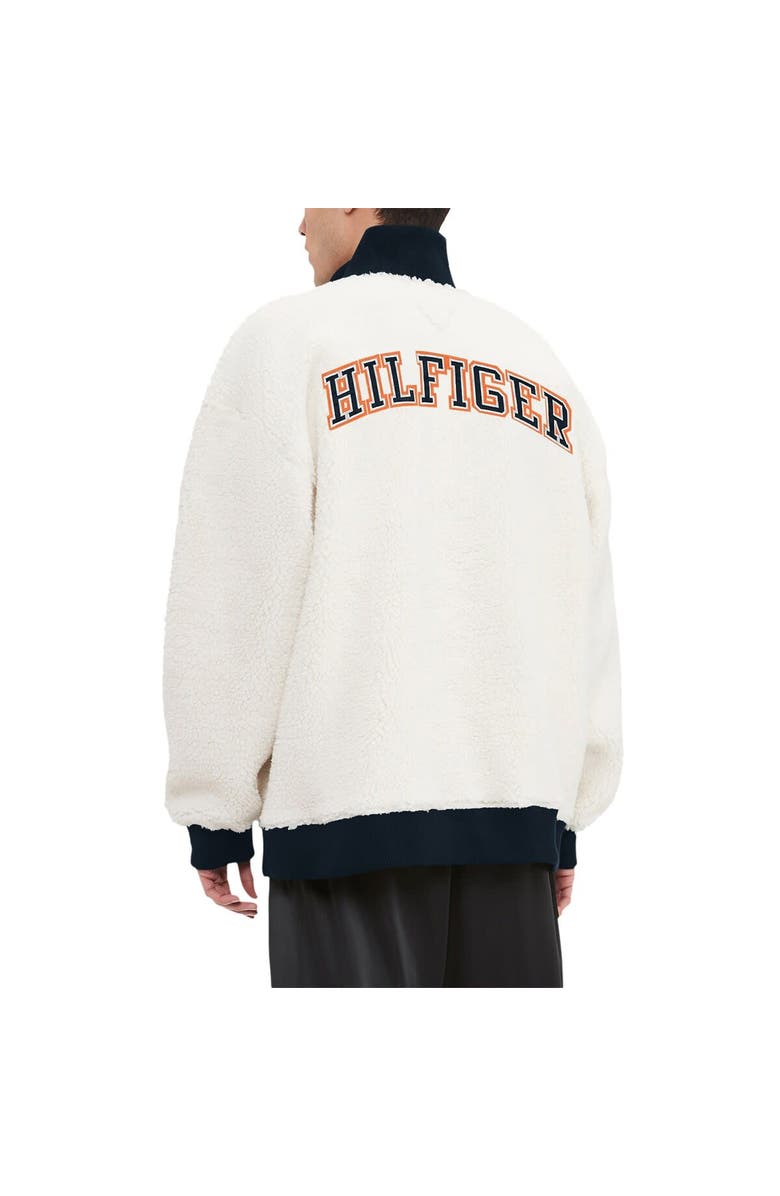 Tommy Hilfiger Men's Tommy Hilfiger Cream Chicago Bears Jordan Sherpa Quarter-Zip Sweatshirt, Alternate, color, Cream